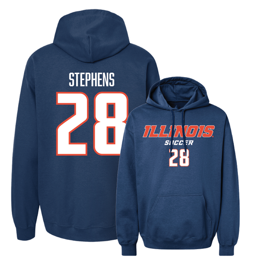 Navy Illinois Classic Hoodie - Sydney Stephens #28 Youth Small