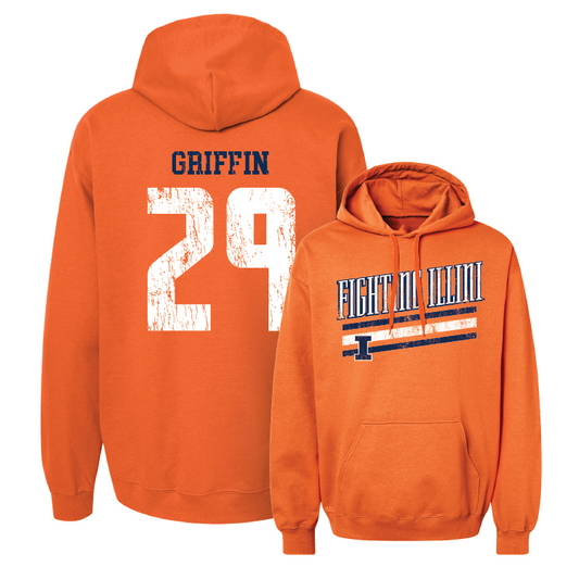 Orange Slant Hoodie - Timothy Griffin Jr.  #29 Youth Small