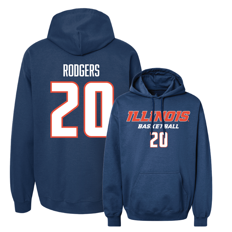 Navy Illinois Classic Hoodie - Ty Rodgers #20 Youth Small