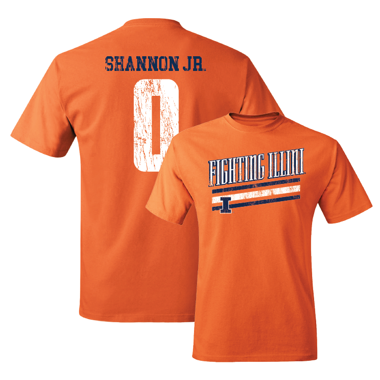 Orange Slant Tee - Terrence Shannon Jr. #0 Youth Small