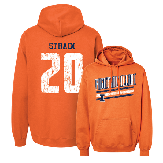 Orange Slant Hoodie - Tyler Strain #20 Youth Small