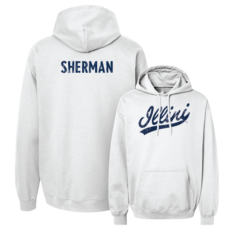 White Script Hoodie - Zachary Sherman Youth Small