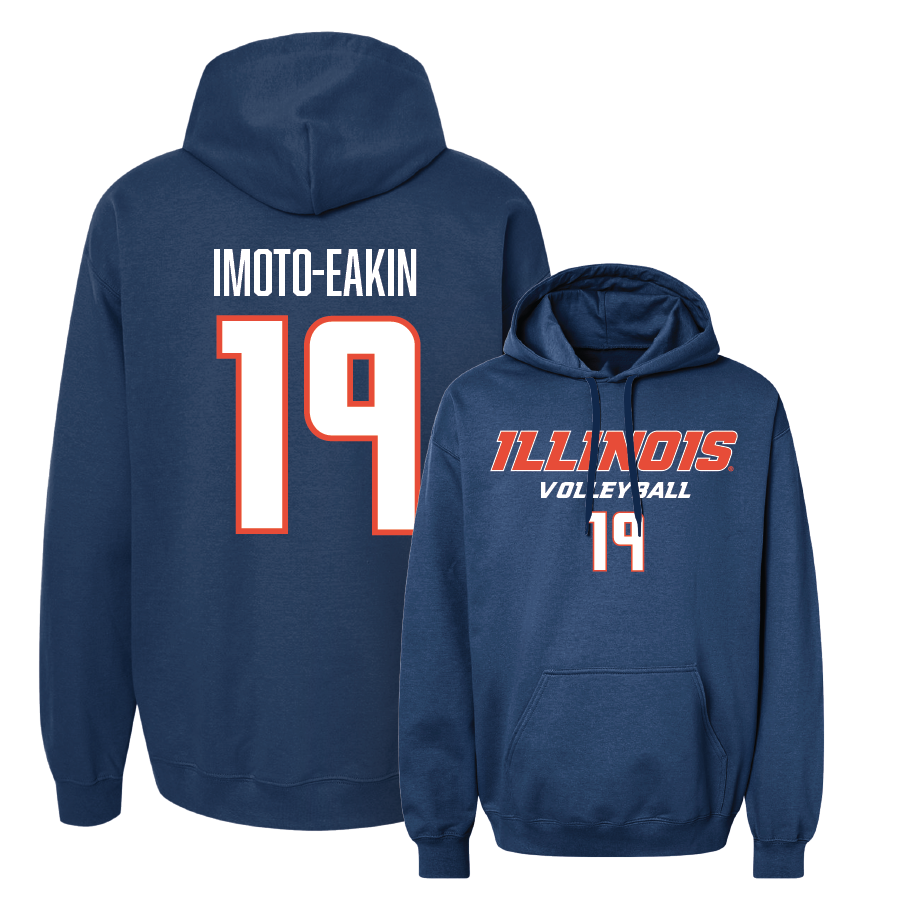 Navy Illinois Classic Hoodie  - Maya Imoto-Eakin