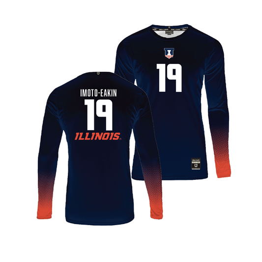 Navy Illinois Women's Volleyball Jersey - Maya Imoto-Eakin