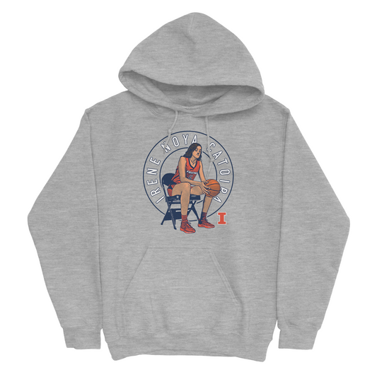 EXCLUSIVE RELEASE: Irene Catoira Illustrated Sport Grey Hoodie