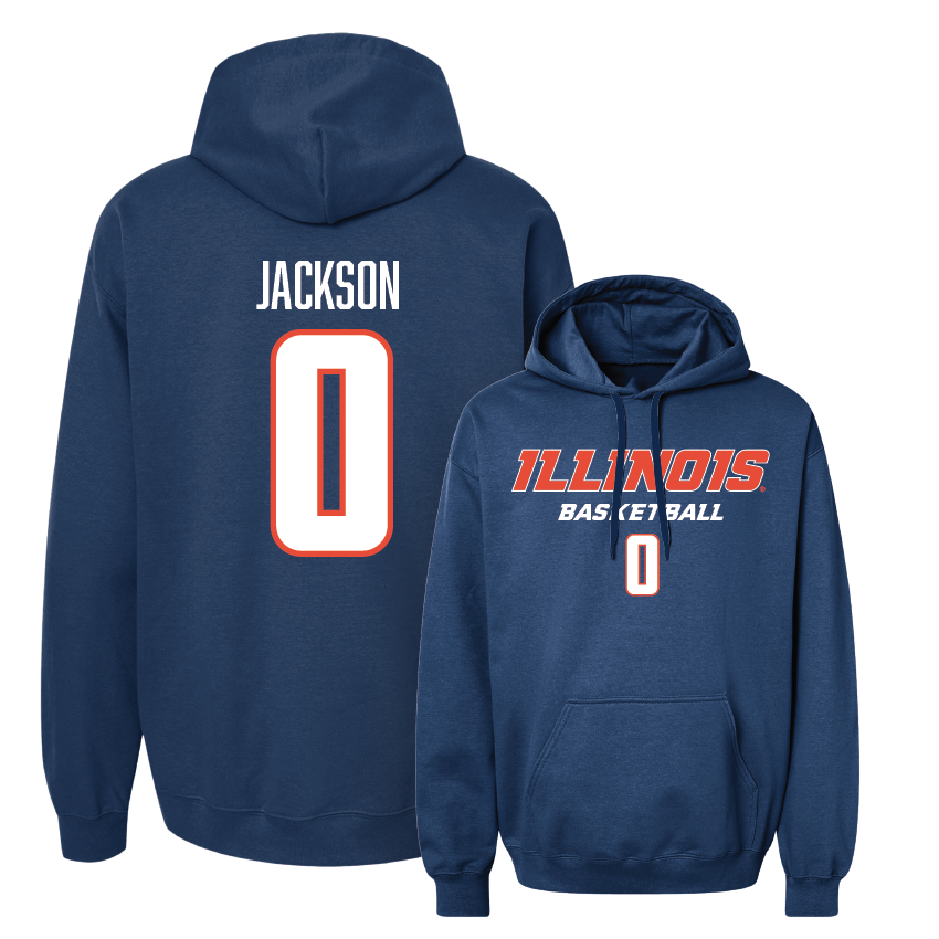 Navy Illinois Classic Hoodie - Camille Jackson