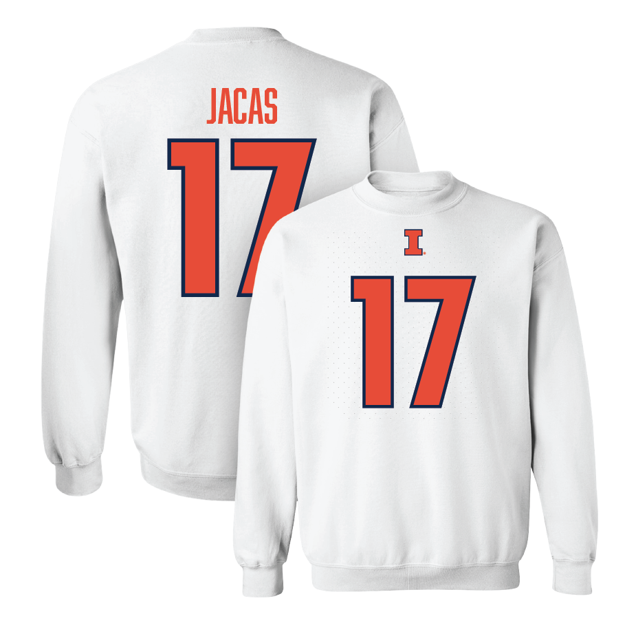 White Illinois Player Crew     - Gabe Jacas