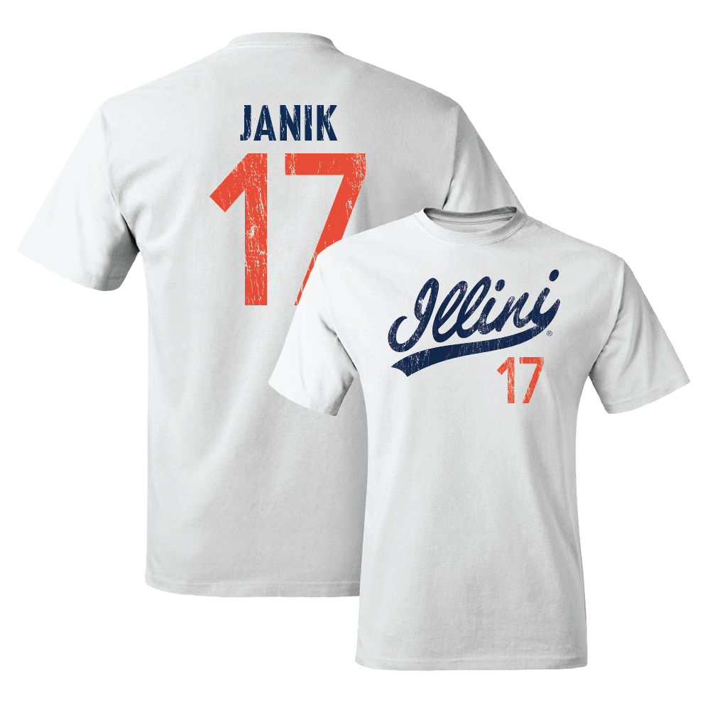 White Script Comfort Colors Tee  - Camden Janik