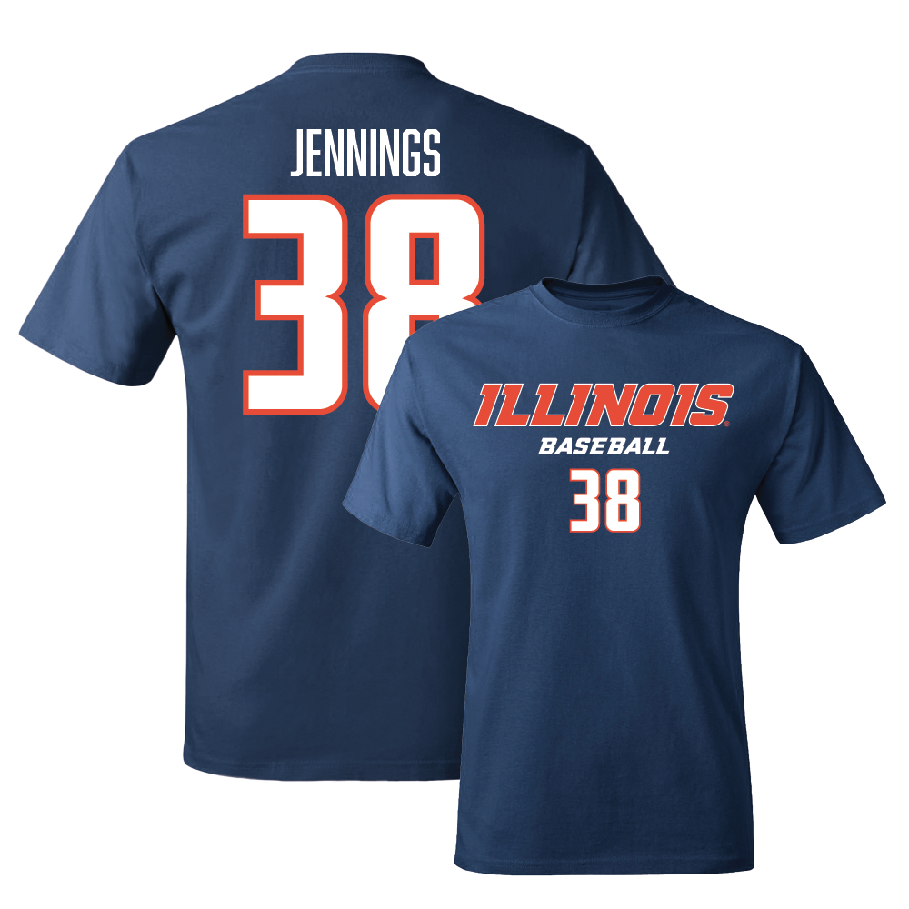 Navy Illinois Classic Tee  - Collin Jennings