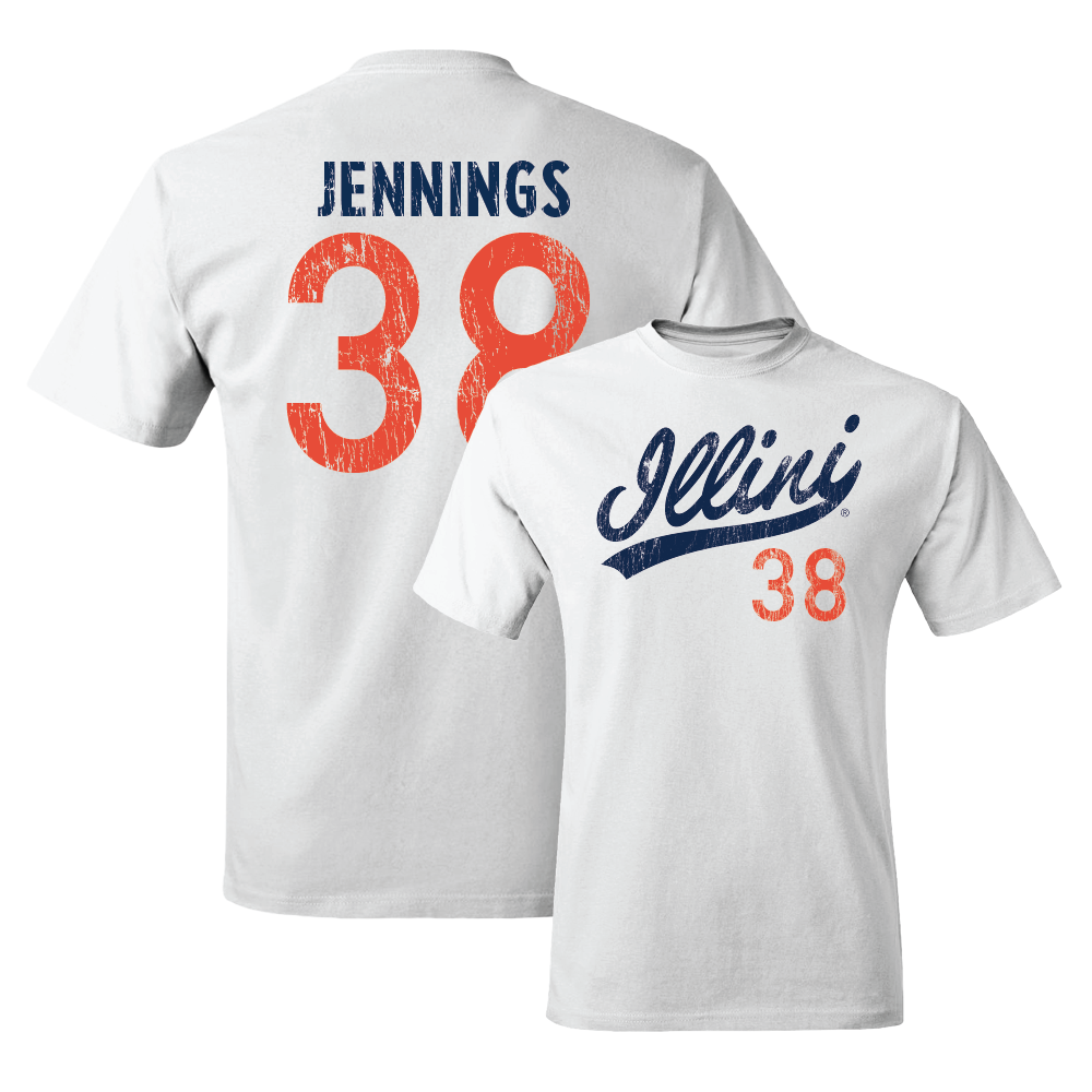 White Script Comfort Colors Tee  - Collin Jennings