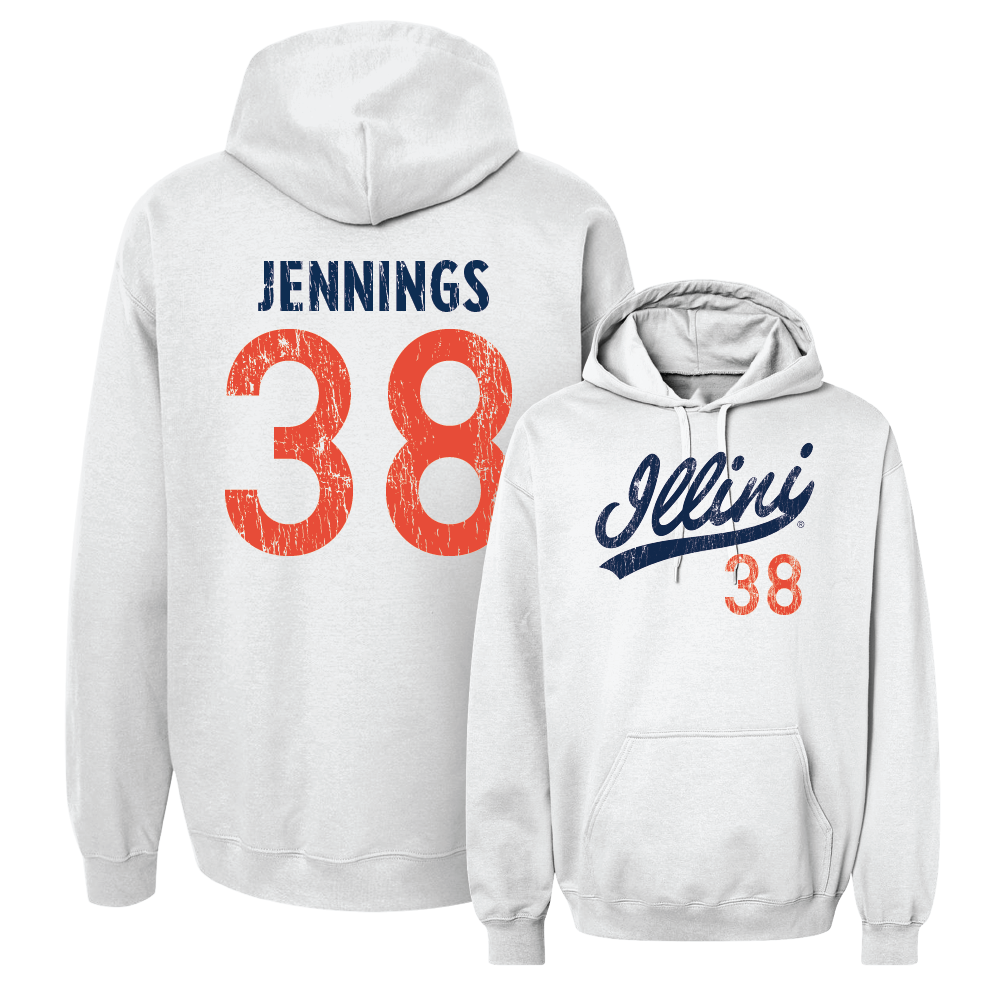 White Script Hoodie  - Collin Jennings