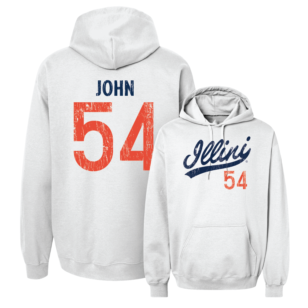 White Script Hoodie  - Demetrius John