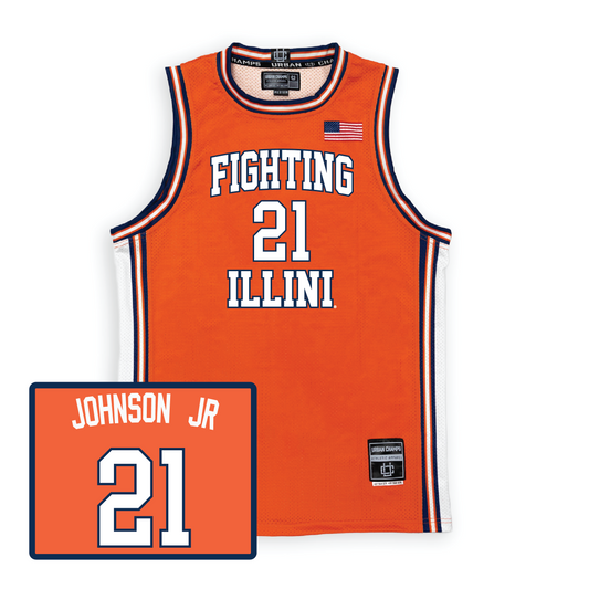 Orange Men's Basketball Illini Jersey  - Morez Johnson Jr.