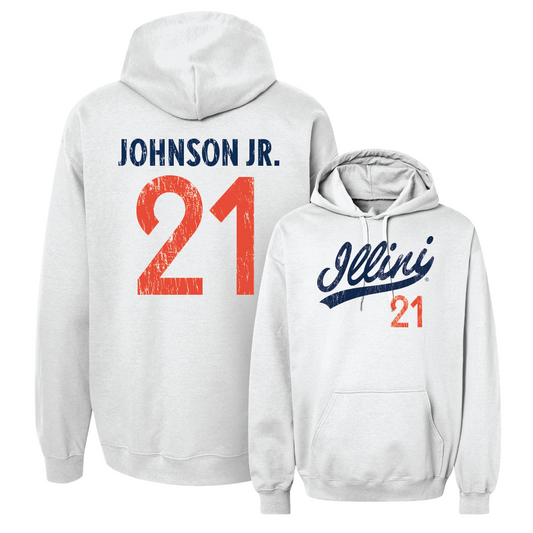 White Script Hoodie  - Morez Johnson Jr.