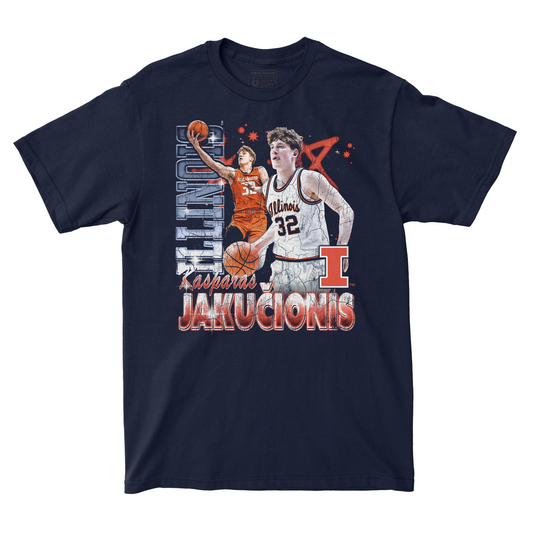 EXCLUSIVE RELEASE: Kasparas Jakucionis 90s Retro Navy Tee