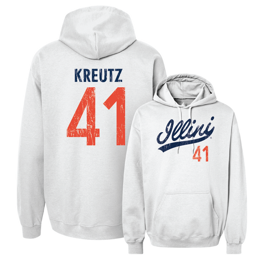 White Script Hoodie    - James Kreutz