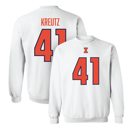 White Illinois Player Crew     - James Kreutz