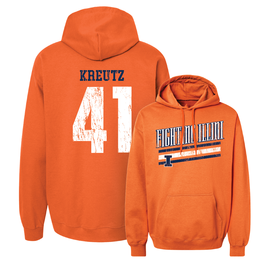 Orange Slant Hoodie    - James Kreutz