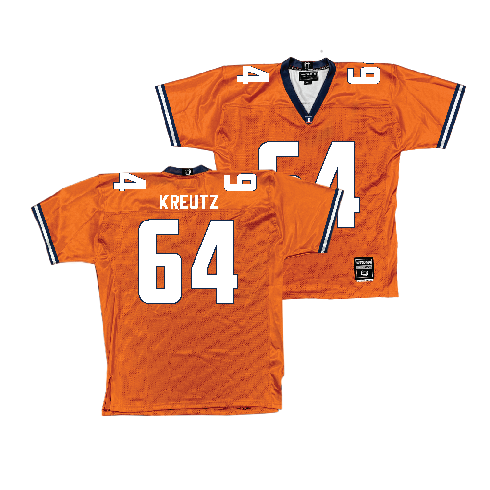 Orange Football Fighting Illini Jersey   - Josh Kreutz