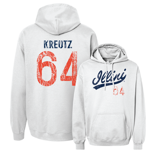 White Script Hoodie   - Josh Kreutz