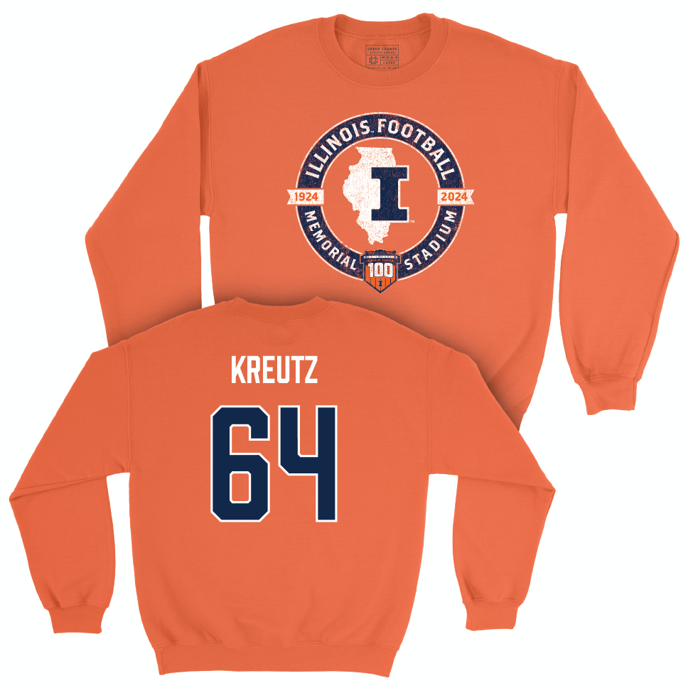 Illinois Football 100th Anniversary Orange Tradition Crew - Josh Kreutz | #53