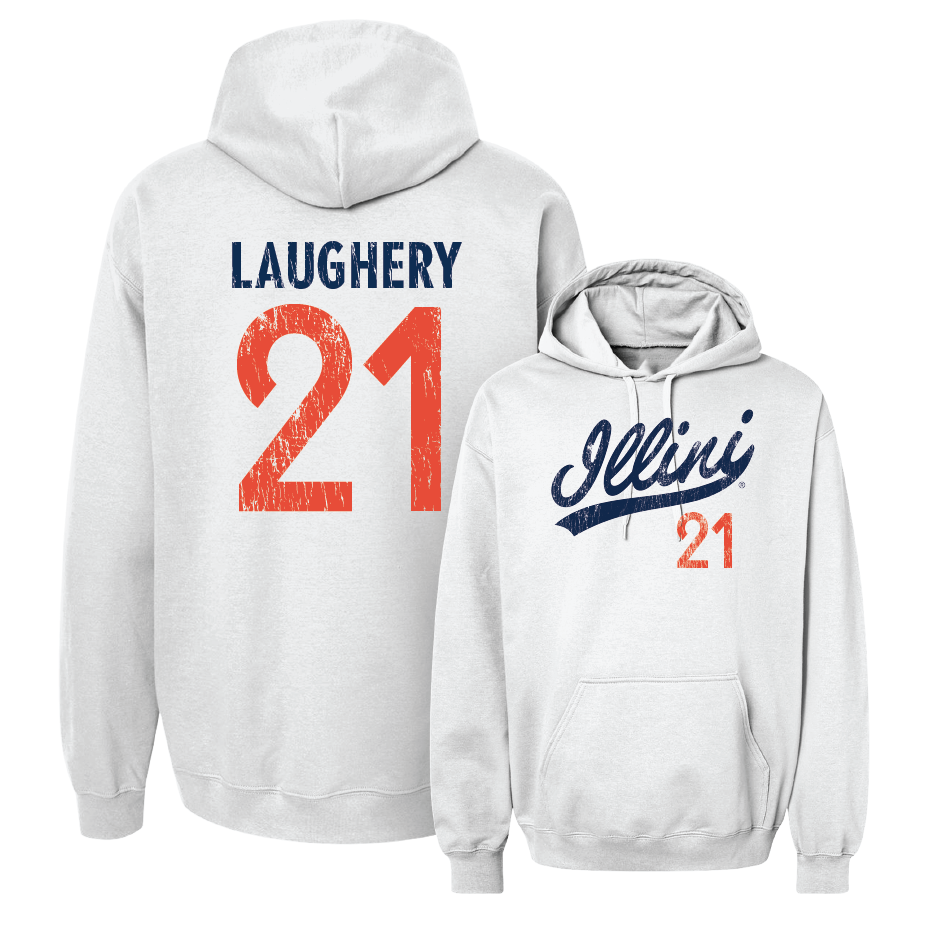 White Script Hoodie    - Aidan Laughery