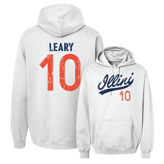 White Script Hoodie    - Donovan Leary