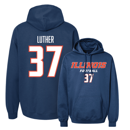 Navy Illinois Classic Hoodie    - Sage Luther