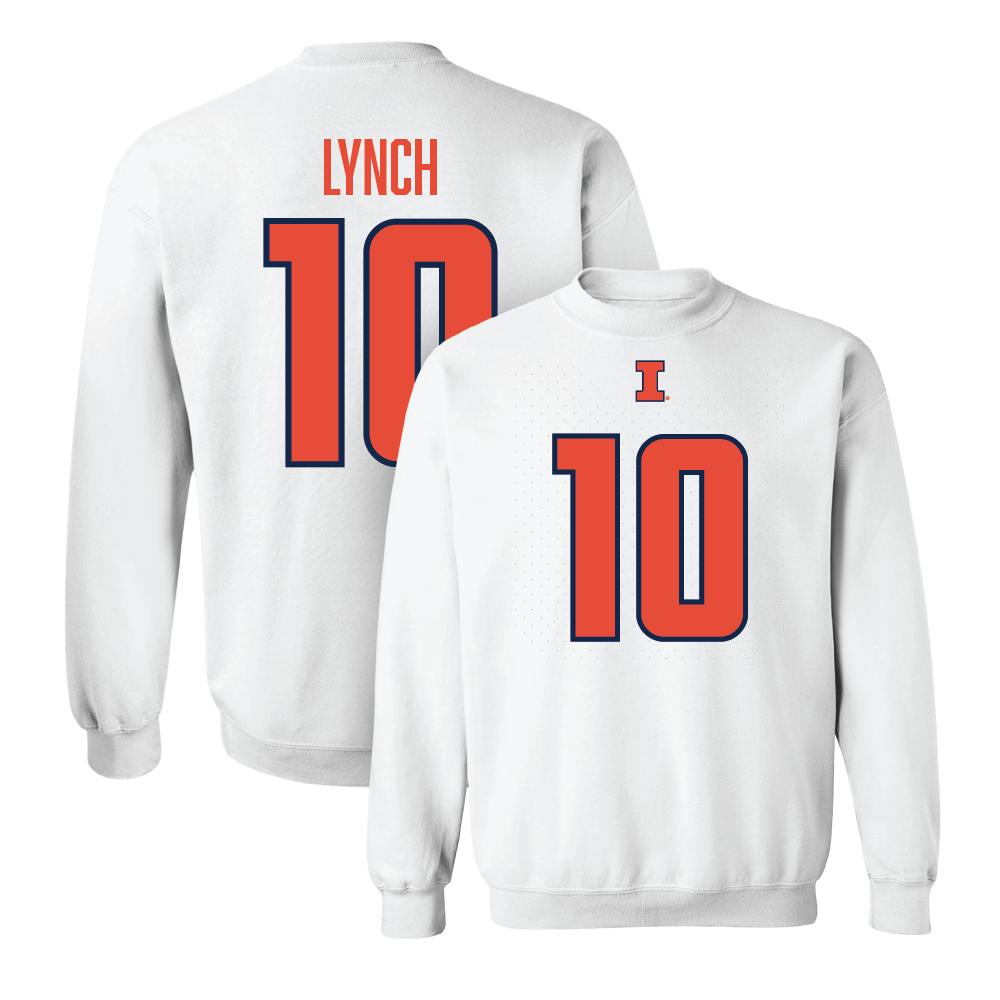 White Illinois Shirsey Crew  - Abby Lynch