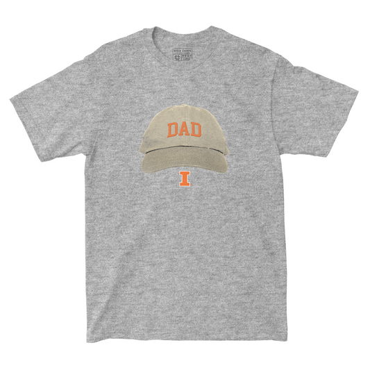 Illinois Dad Hat Grey Tee