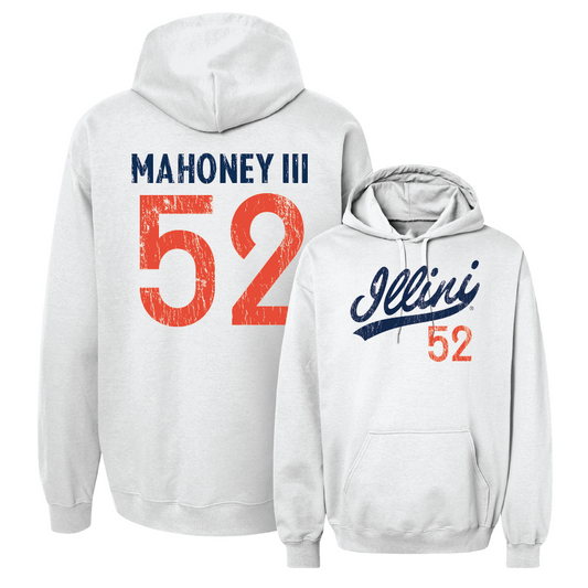 White Script Hoodie    - Patrick Mahoney III