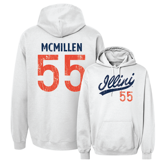 White Script Hoodie    - TJ McMillen