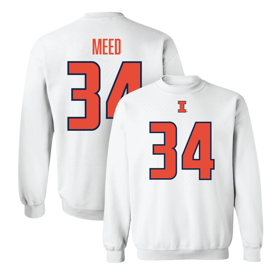 White Illinois Player Crew     - Ryan Meed