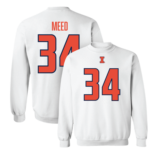 White Illinois Player Crew     - Ryan Meed