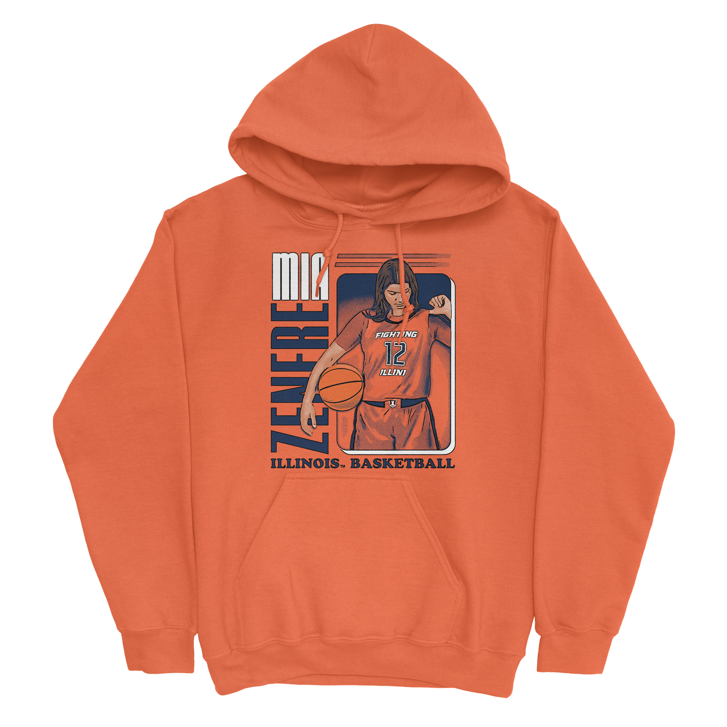 EXCLUSIVE RELEASE: Mia Zenere Illustrated Orange Hoodie