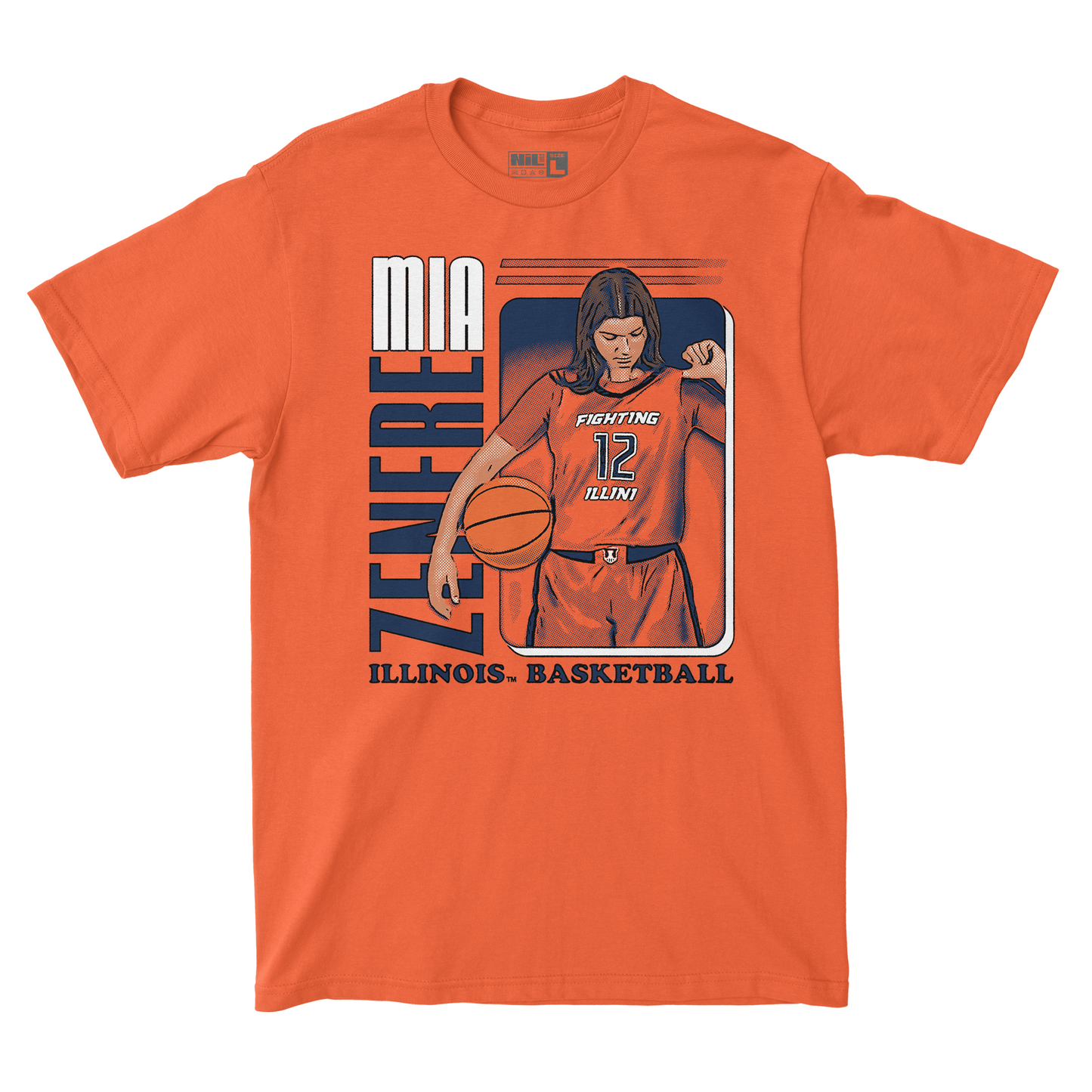 EXCLUSIVE RELEASE: Mia Zenere Illustrated Orange Tee