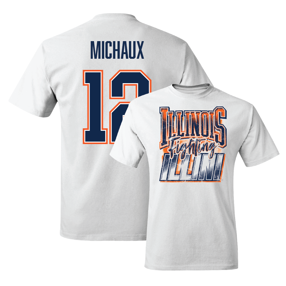 White Illinois Graphic Comfort Colors Tee    - Kirkland Michaux