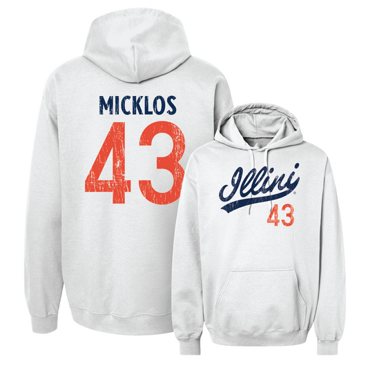 White Script Hoodie  - Connor Micklos