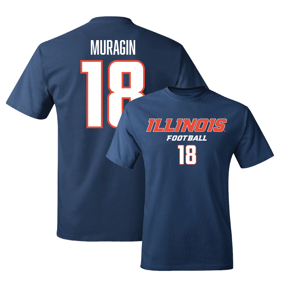 Navy Illinois Classic Tee    - Mason Muragin