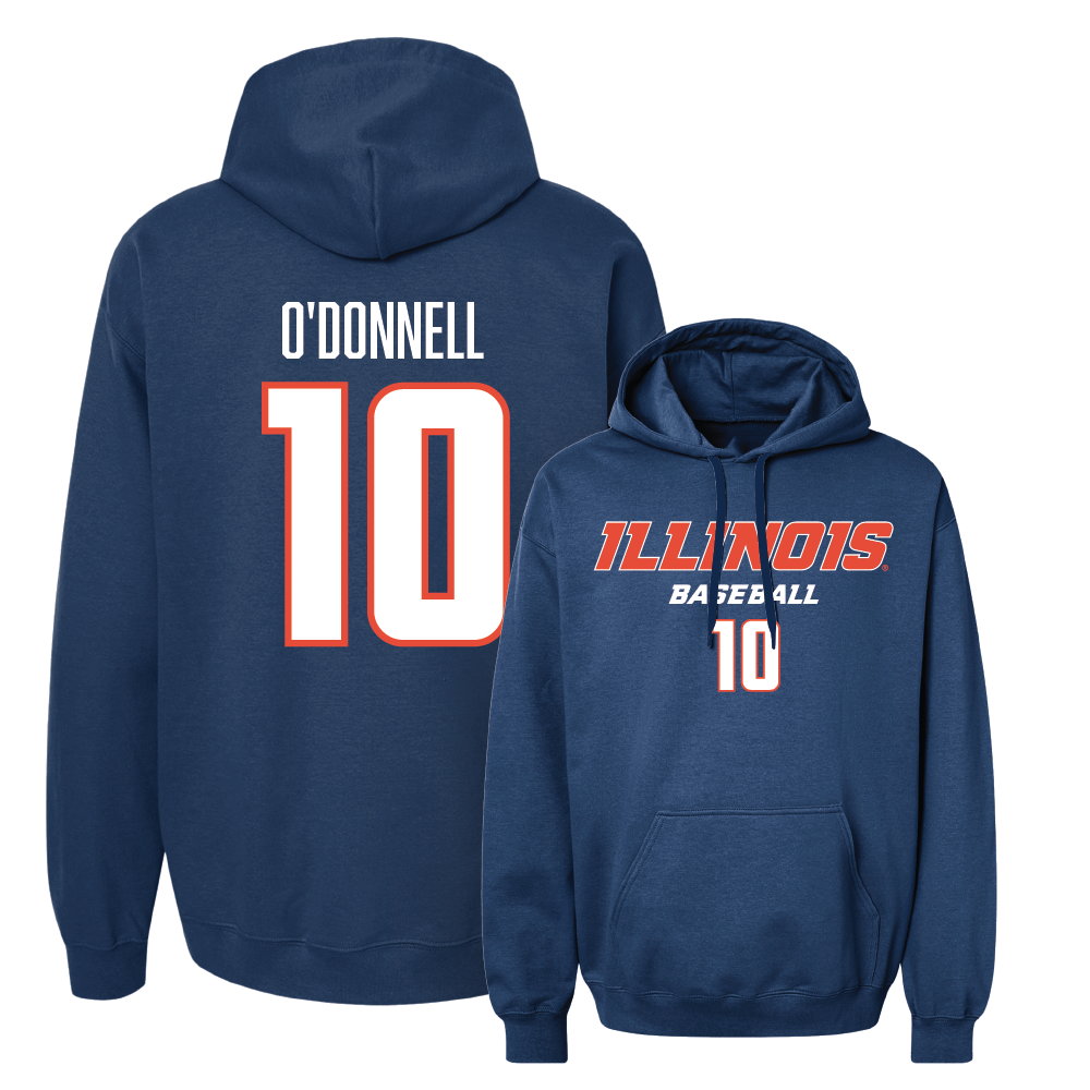 Navy Illinois Classic Hoodie  - Aden O'Donnell