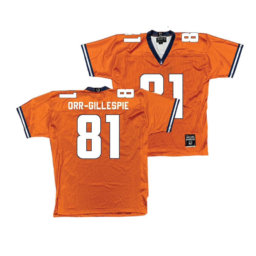 Orange Football Fighting Illini Jersey    - Carlos Orr-Gillespie