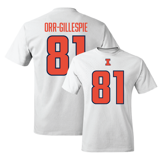 White Illinois Player Tee     - Carlos Orr-Gillespie