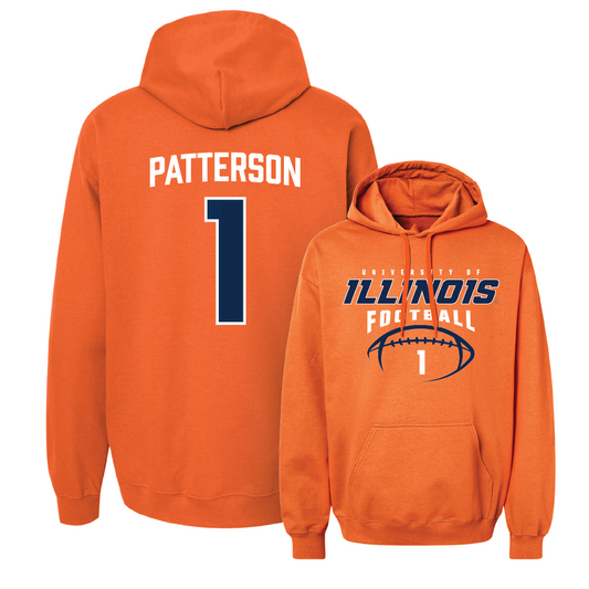 Orange Illinois Football Hoodie    - Kaleb Patterson