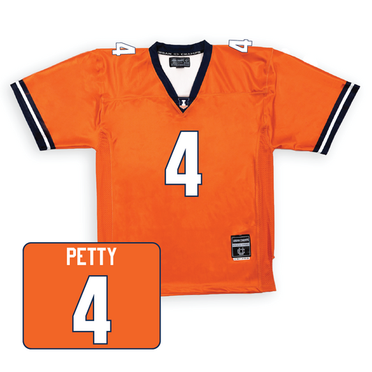 Orange Football Fighting Illini Jersey  - Trey Petty