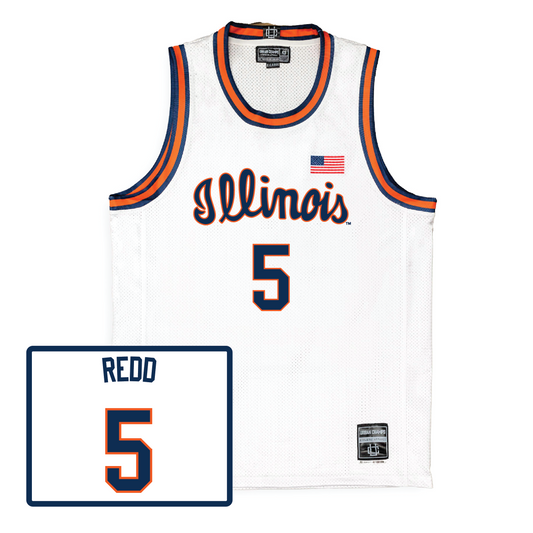 Men's Basketball White Script Jersey