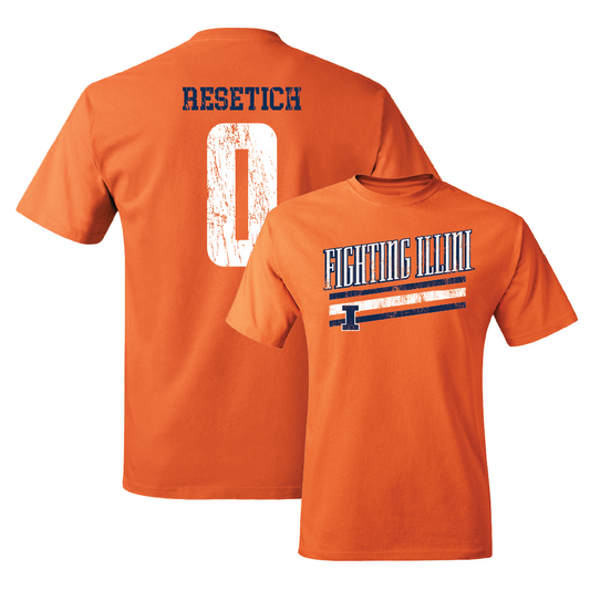 Orange Slant Tee    - Mac Resetich