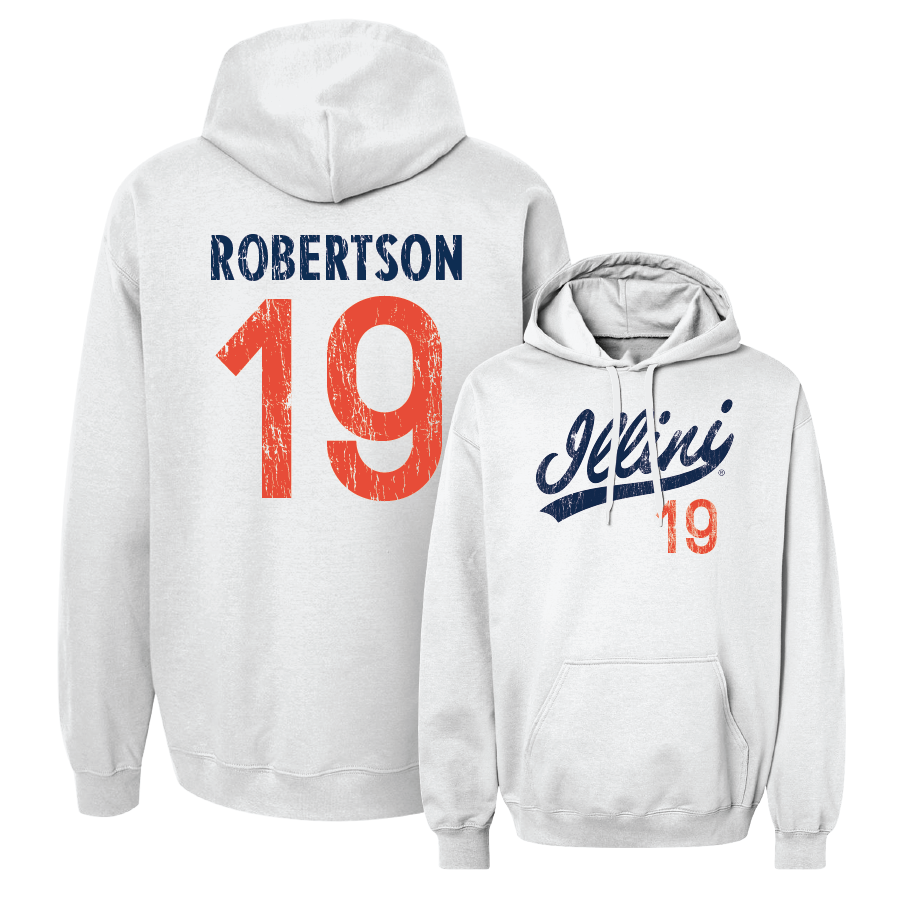 White Script Hoodie  - Hugh Robertson