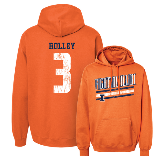 Orange Slant Hoodie - Bel Rolley
