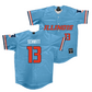 Illinois Light Blue Baseball Jersey    - Tyler Schmitt