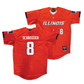 Illinois Orange Baseball Jersey - Jacob Schroeder #8